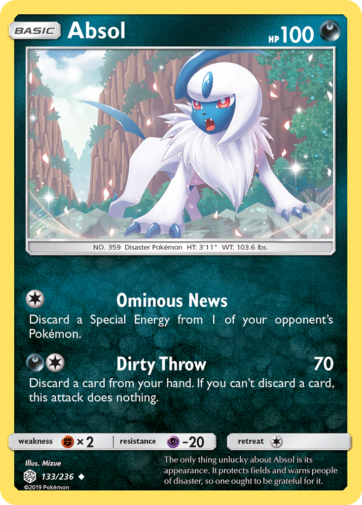 Absol (133/236) [Sun & Moon: Cosmic Eclipse] | Dragon's Lair Comics and Fantasy Houston TX