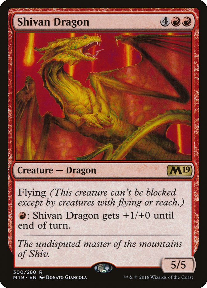 Shivan Dragon [Core Set 2019] | Dragon's Lair Comics and Fantasy Houston TX