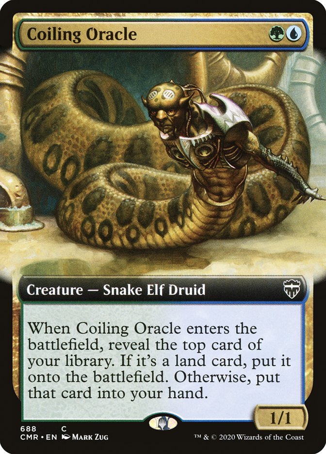 Coiling Oracle (Extended Art) [Commander Legends] | Dragon's Lair Comics and Fantasy Houston TX