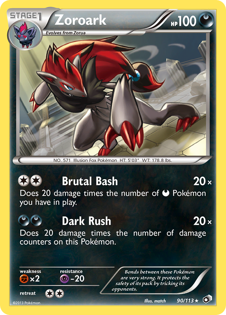 Zoroark (90/113) (Theme Deck Exclusive) [Black & White: Legendary Treasures] | Dragon's Lair Comics and Fantasy Houston TX