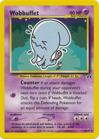 Wobbuffet (35/75) [Neo Discovery Unlimited] | Dragon's Lair Comics and Fantasy Houston TX