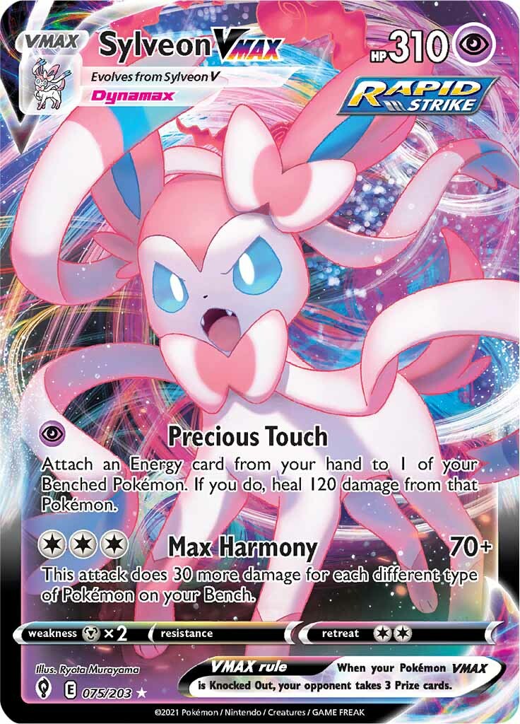 Sylveon VMAX (075/203) [Sword & Shield: Evolving Skies] | Dragon's Lair Comics and Fantasy Houston TX