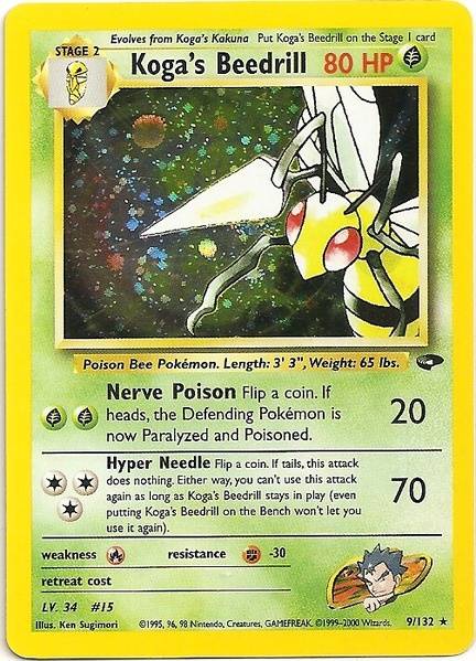 Koga's Beedrill (9/132) [Gym Challenge Unlimited] | Dragon's Lair Comics and Fantasy Houston TX