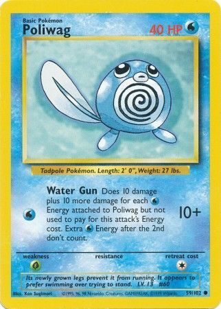 Poliwag (59/102) [Base Set Unlimited] | Dragon's Lair Comics and Fantasy Houston TX