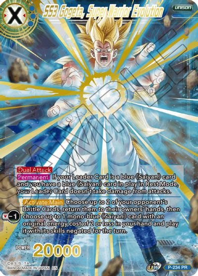 SS3 Gogeta, Super Warrior Evolution (Alternate Art) (P-234) [Special Anniversary Set 2021] | Dragon's Lair Comics and Fantasy Houston TX