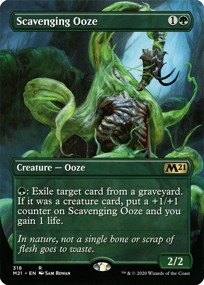 Scavenging Ooze (Borderless Alternate Art) [Core Set 2021] | Dragon's Lair Comics and Fantasy Houston TX