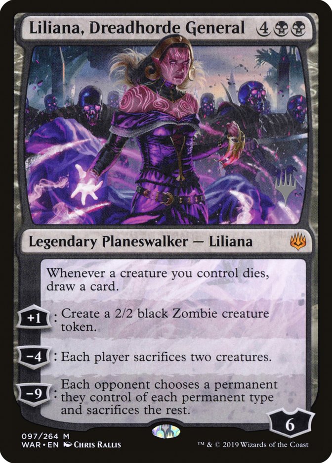 Liliana, Dreadhorde General (Promo Pack) [War of the Spark Promos] | Dragon's Lair Comics and Fantasy Houston TX