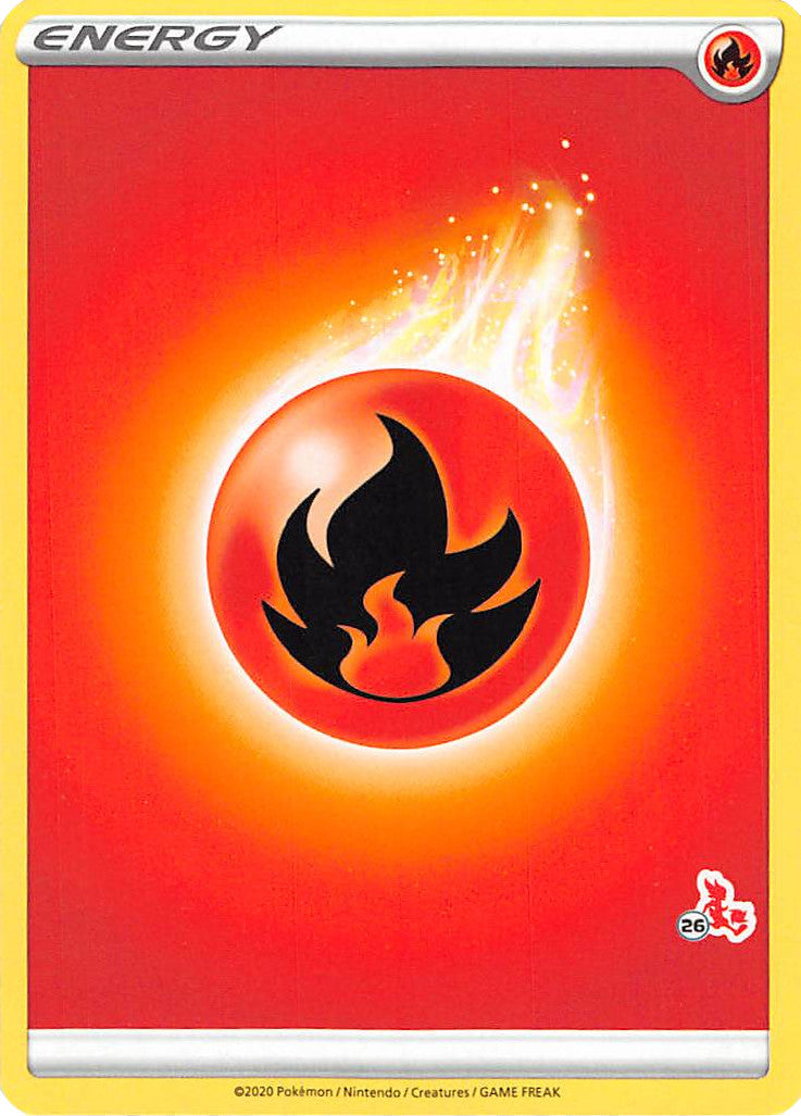 Fire Energy (Cinderace Stamp #26) [Battle Academy 2022] | Dragon's Lair Comics and Fantasy Houston TX