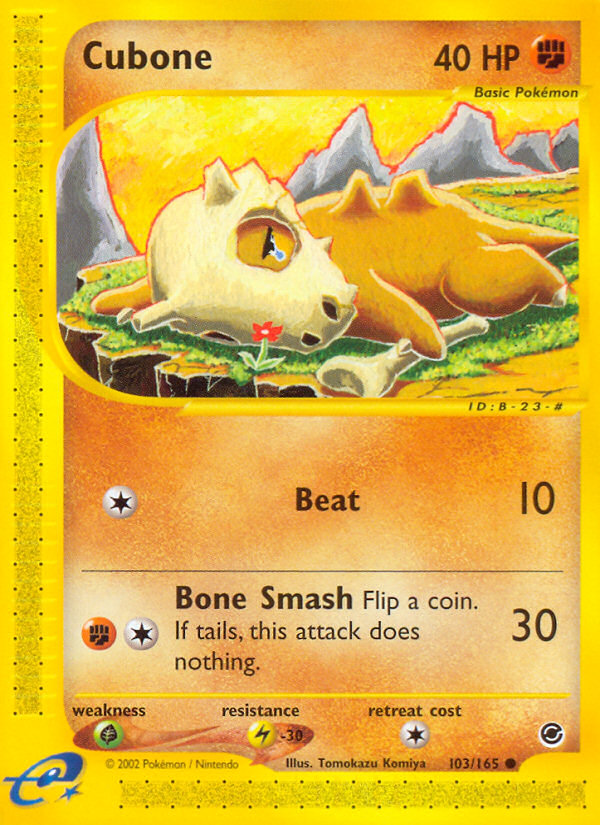 Cubone (103/165) [Expedition: Base Set] | Dragon's Lair Comics and Fantasy Houston TX