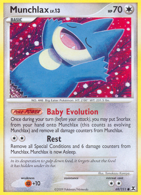 Munchlax (69/111) [Platinum: Rising Rivals] | Dragon's Lair Comics and Fantasy Houston TX