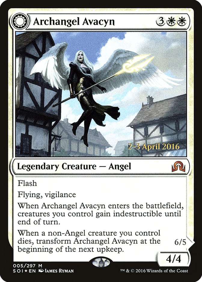 Archangel Avacyn // Avacyn, the Purifier [Shadows over Innistrad Prerelease Promos] | Dragon's Lair Comics and Fantasy Houston TX