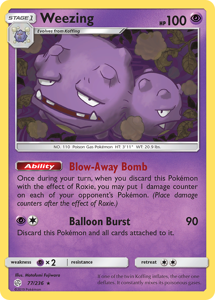 Weezing (77/236) [Sun & Moon: Cosmic Eclipse] | Dragon's Lair Comics and Fantasy Houston TX