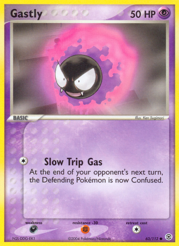 Gastly (63/112) [EX: FireRed & LeafGreen] | Dragon's Lair Comics and Fantasy Houston TX