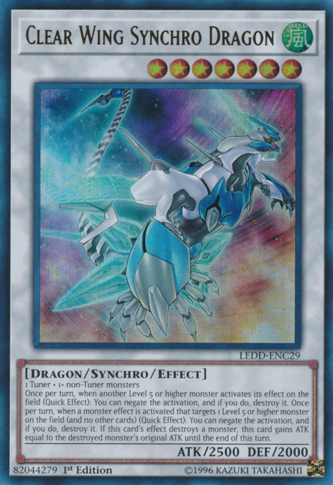 Clear Wing Synchro Dragon [LEDD-ENC29] Ultra Rare | Dragon's Lair Comics and Fantasy Houston TX