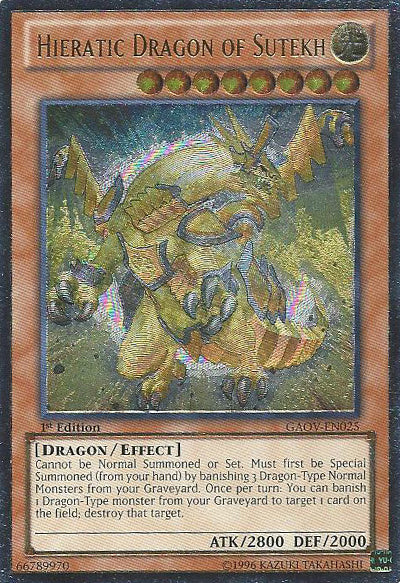 Hieratic Dragon of Sutekh [GAOV-EN025] Ultimate Rare | Dragon's Lair Comics and Fantasy Houston TX