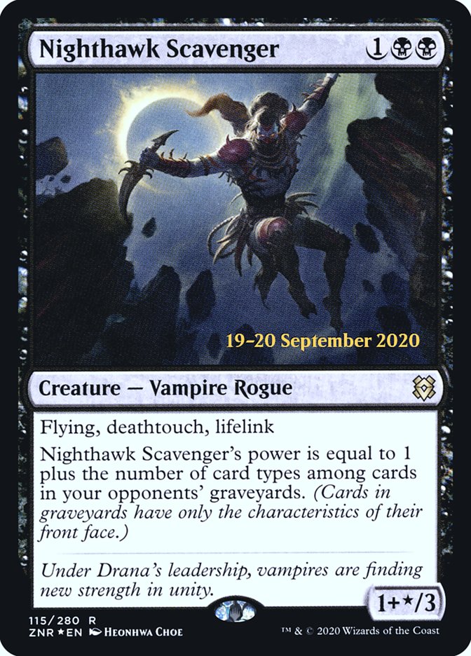 Nighthawk Scavenger [Zendikar Rising Prerelease Promos] | Dragon's Lair Comics and Fantasy Houston TX