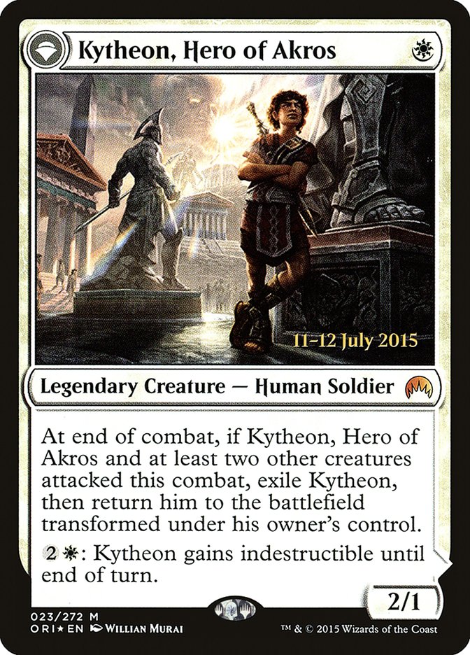 Kytheon, Hero of Akros // Gideon, Battle-Forged [Magic Origins Prerelease Promos] | Dragon's Lair Comics and Fantasy Houston TX