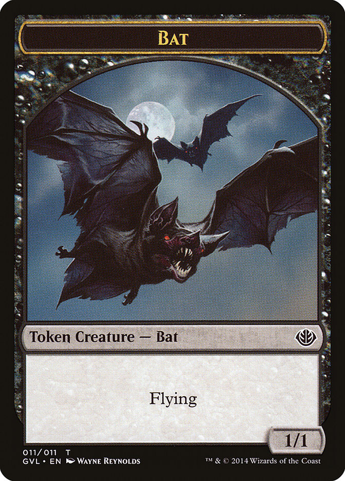 Bat Token (Garruk vs. Liliana) [Duel Decks Anthology Tokens] | Dragon's Lair Comics and Fantasy Houston TX