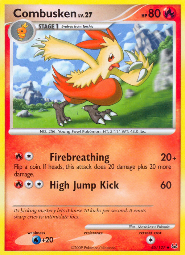 Combusken (45/127) [Platinum: Base Set] | Dragon's Lair Comics and Fantasy Houston TX