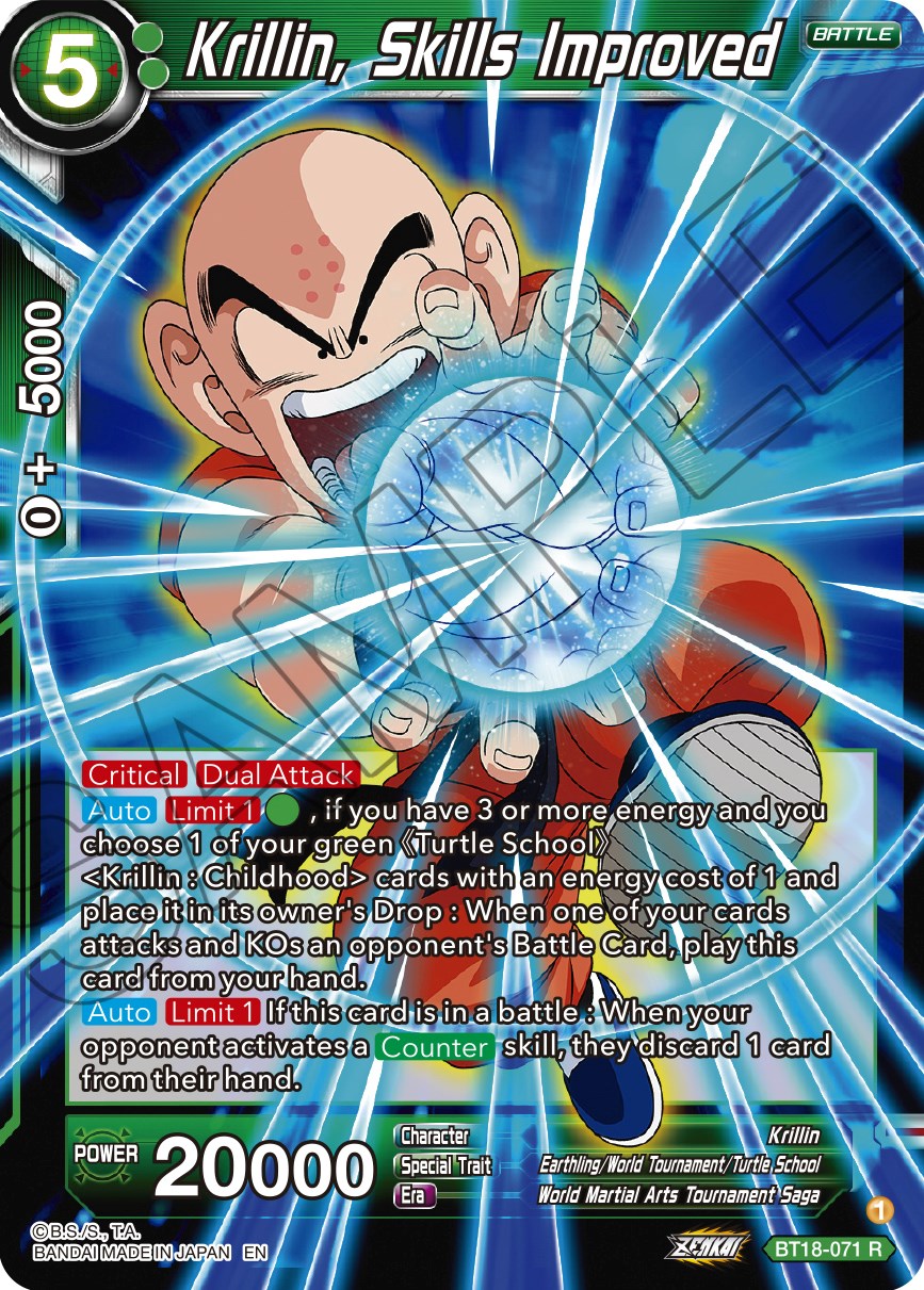 Krillin, Skills Improved (BT18-071) [Dawn of the Z-Legends] | Dragon's Lair Comics and Fantasy Houston TX