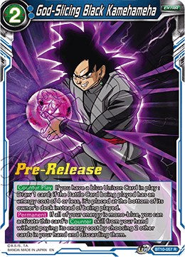 God-Slicing Black Kamehameha (BT10-057) [Rise of the Unison Warrior Prerelease Promos] | Dragon's Lair Comics and Fantasy Houston TX