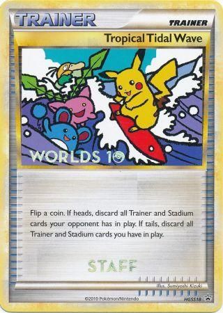 Tropical Tidal Wave (HGSS18) (Staff) [HeartGold & SoulSilver: Black Star Promos] | Dragon's Lair Comics and Fantasy Houston TX