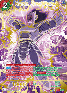 Vegeta, Proud Warrior (SPR) (BT17-132) [Ultimate Squad] | Dragon's Lair Comics and Fantasy Houston TX