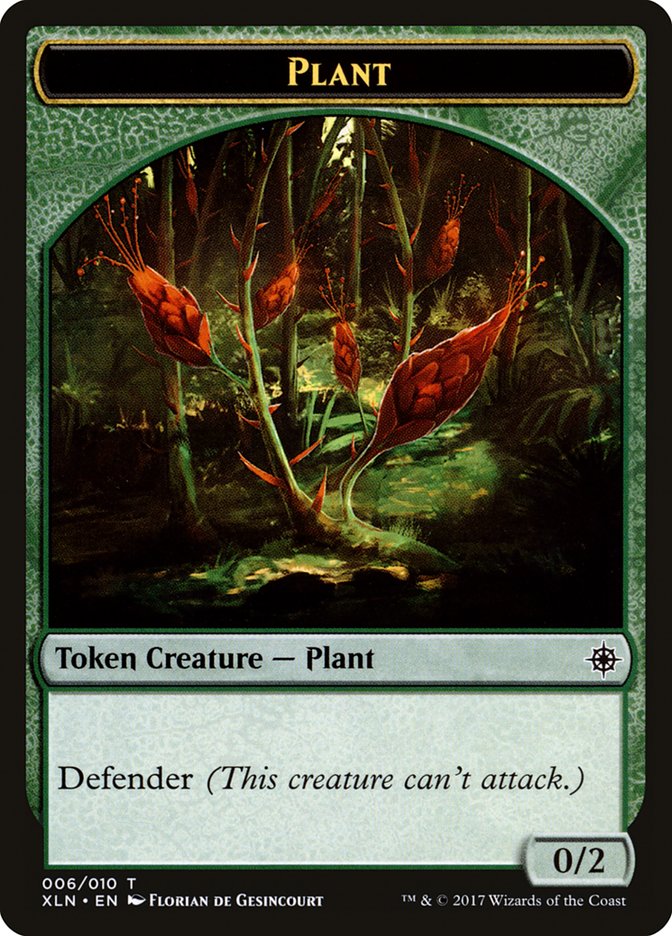 Plant Token [Ixalan Tokens] | Dragon's Lair Comics and Fantasy Houston TX