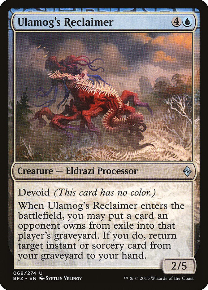 Ulamog's Reclaimer [Battle for Zendikar] | Dragon's Lair Comics and Fantasy Houston TX