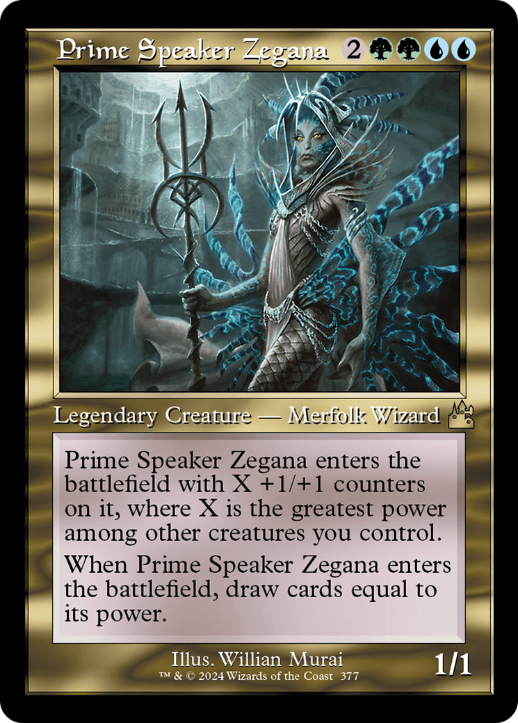 Prime Speaker Zegana (Retro Frame) [Ravnica Remastered] | Dragon's Lair Comics and Fantasy Houston TX