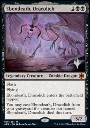 Ebondeath, Dracolich (Promo Pack) [Dungeons & Dragons: Adventures in the Forgotten Realms Promos] | Dragon's Lair Comics and Fantasy Houston TX