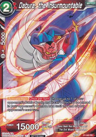 Dabura, the Insurmountable (Power Booster: World Martial Arts Tournament) (P-145) [Promotion Cards] | Dragon's Lair Comics and Fantasy Houston TX