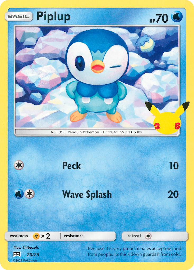 Piplup (20/25) [McDonald's 25th Anniversary] | Dragon's Lair Comics and Fantasy Houston TX