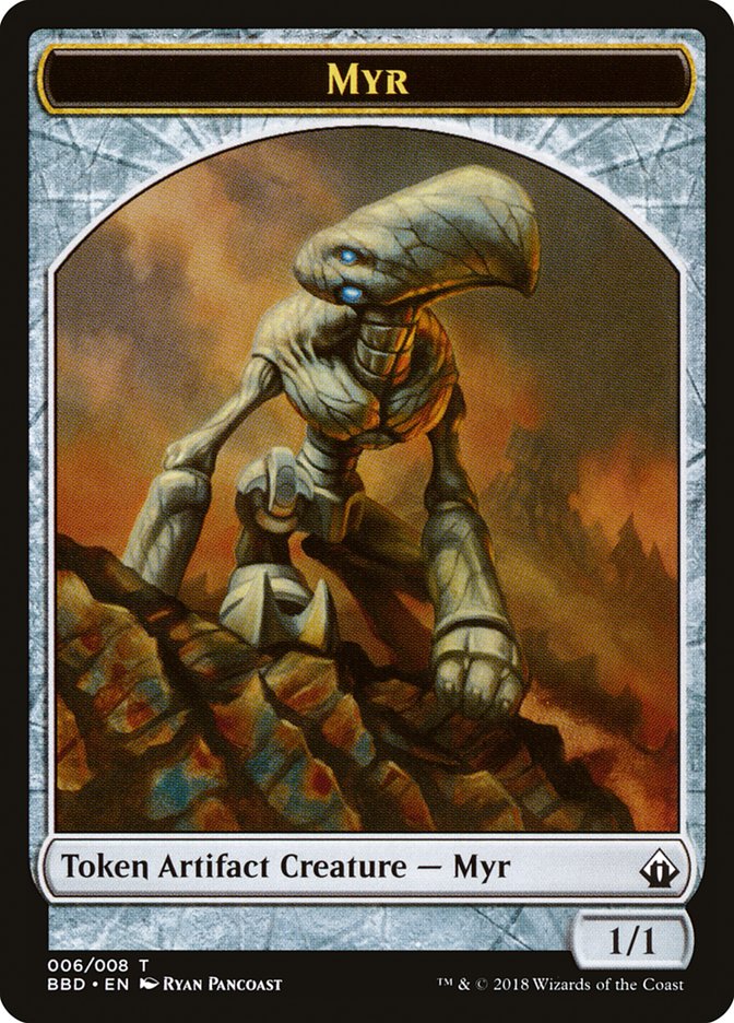 Myr Token [Battlebond Tokens] | Dragon's Lair Comics and Fantasy Houston TX