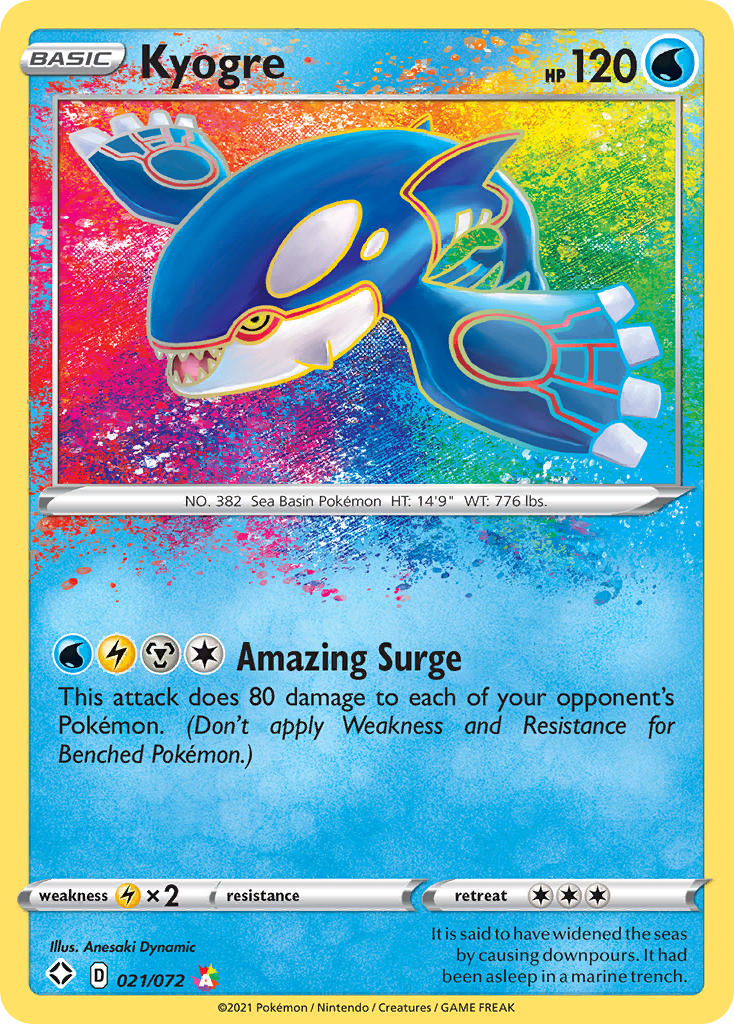 Kyogre (021/072) [Sword & Shield: Shining Fates] | Dragon's Lair Comics and Fantasy Houston TX