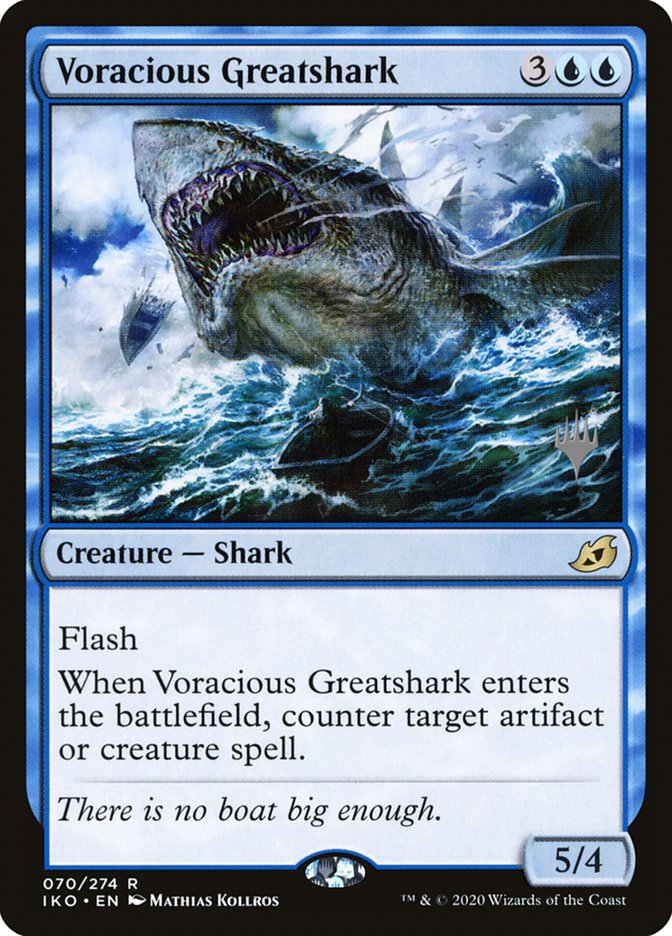 Voracious Greatshark (Promo Pack) [Ikoria: Lair of Behemoths Promos] | Dragon's Lair Comics and Fantasy Houston TX