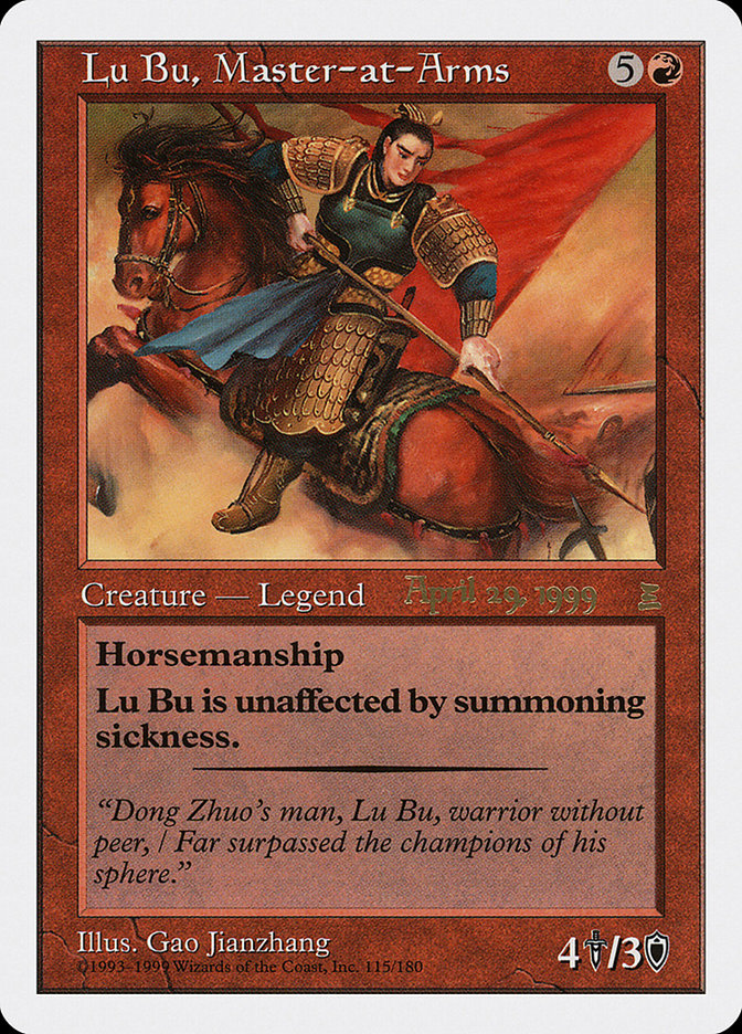 Lu Bu, Master-at-Arms (April 29, 1999) [Portal Three Kingdoms Promos] | Dragon's Lair Comics and Fantasy Houston TX