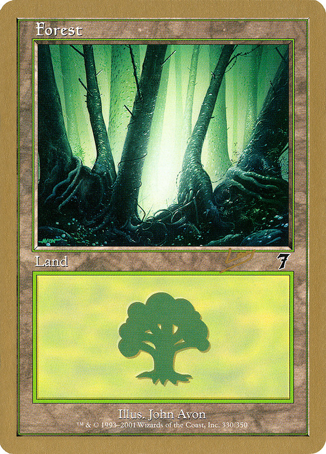 Forest (rl330) (Raphael Levy) [World Championship Decks 2002] | Dragon's Lair Comics and Fantasy Houston TX