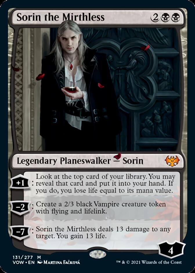 Sorin the Mirthless [Innistrad: Crimson Vow] | Dragon's Lair Comics and Fantasy Houston TX