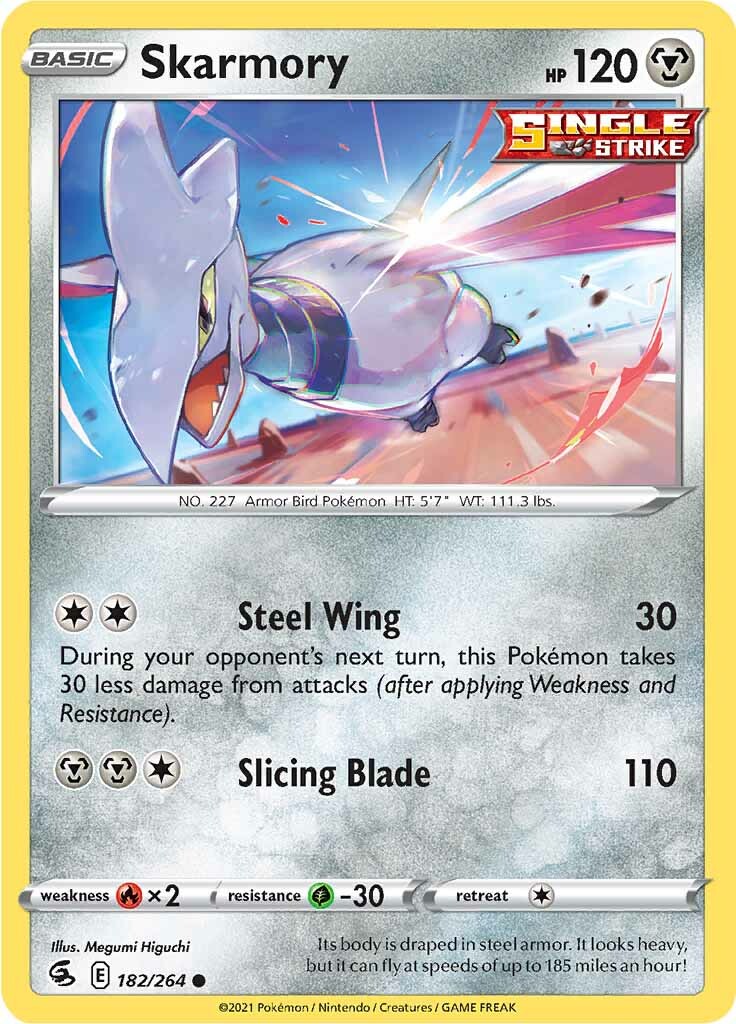 Skarmory (182/264) [Sword & Shield: Fusion Strike] | Dragon's Lair Comics and Fantasy Houston TX