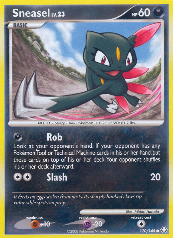 Sneasel (120/146) [Diamond & Pearl: Legends Awakened] | Dragon's Lair Comics and Fantasy Houston TX