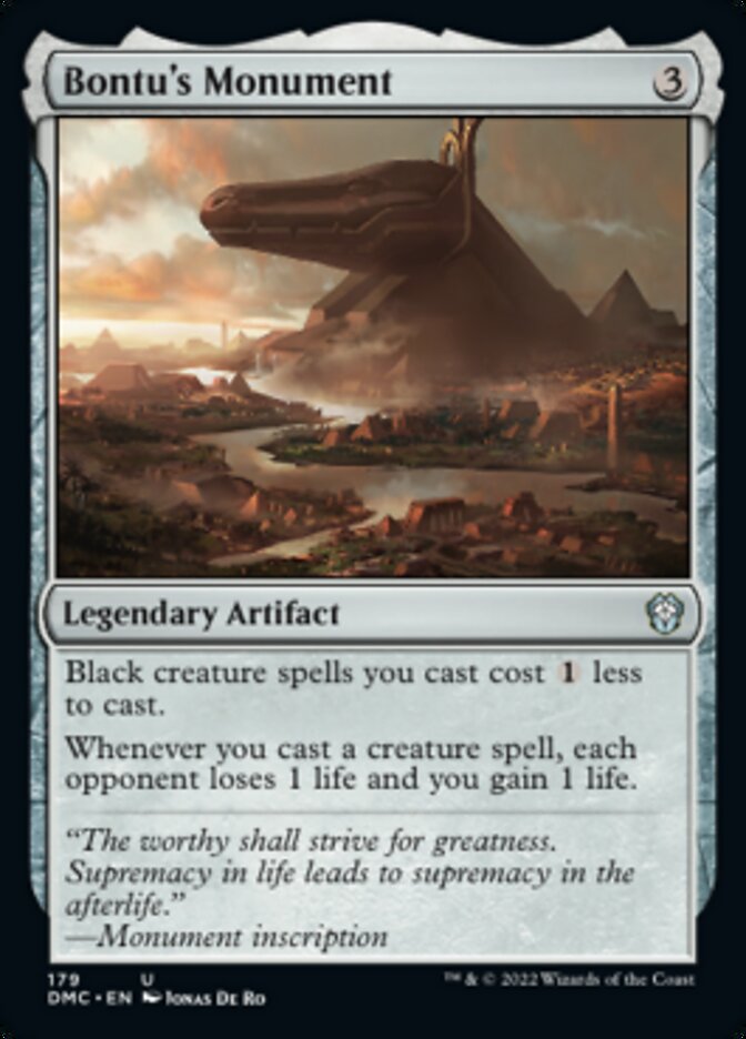 Bontu's Monument [Dominaria United Commander] | Dragon's Lair Comics and Fantasy Houston TX