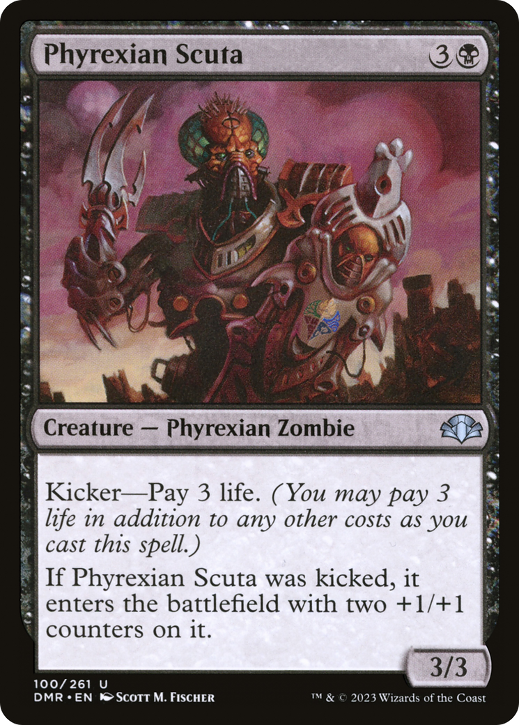 Phyrexian Scuta [Dominaria Remastered] | Dragon's Lair Comics and Fantasy Houston TX