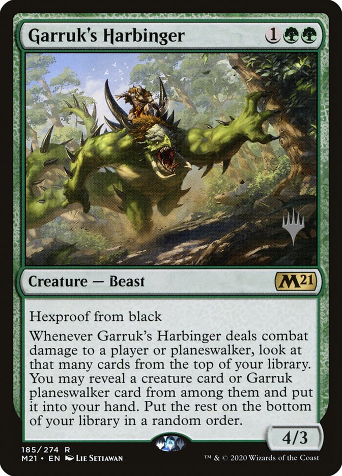 Garruk's Harbinger (Promo Pack) [Core Set 2021 Promos] | Dragon's Lair Comics and Fantasy Houston TX