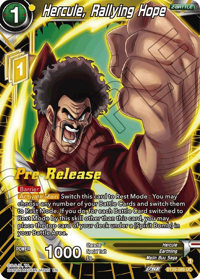 Hercule, Rallying Hope (BT20-089) [Power Absorbed Prerelease Promos] | Dragon's Lair Comics and Fantasy Houston TX