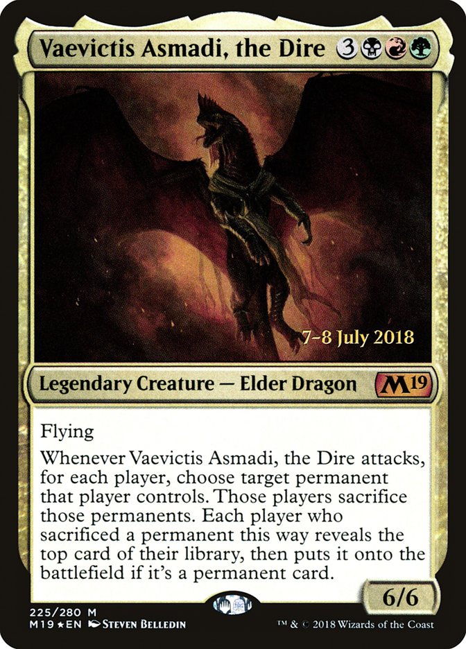 Vaevictis Asmadi, the Dire [Core Set 2019 Prerelease Promos] | Dragon's Lair Comics and Fantasy Houston TX