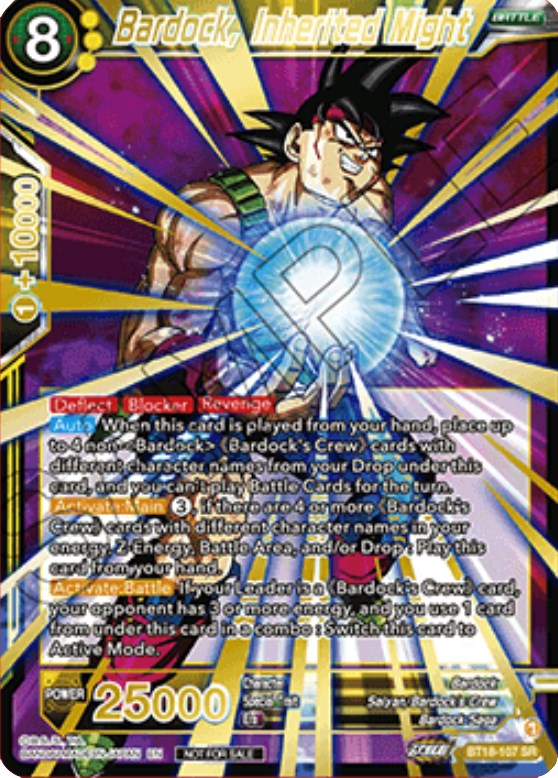 Bardock, Inherited Might (Zenkai Cup 2022 Top 32) (BT18-107) [Tournament Promotion Cards] | Dragon's Lair Comics and Fantasy Houston TX