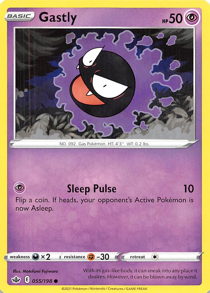 Gastly (055/198) [Sword & Shield: Chilling Reign] | Dragon's Lair Comics and Fantasy Houston TX