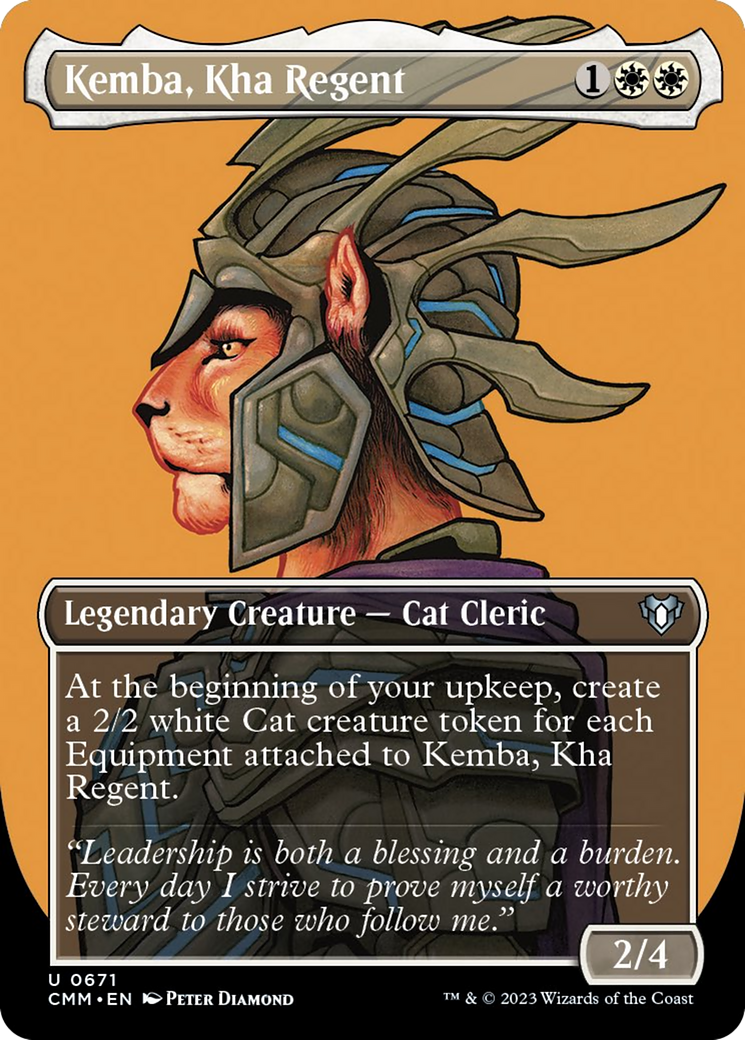 Kemba, Kha Regent (Borderless Profile) [Commander Masters] | Dragon's Lair Comics and Fantasy Houston TX