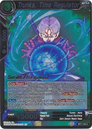 Trunks, Time Regulator (BT7-103_PR) [Assault of the Saiyans Prerelease Promos] | Dragon's Lair Comics and Fantasy Houston TX